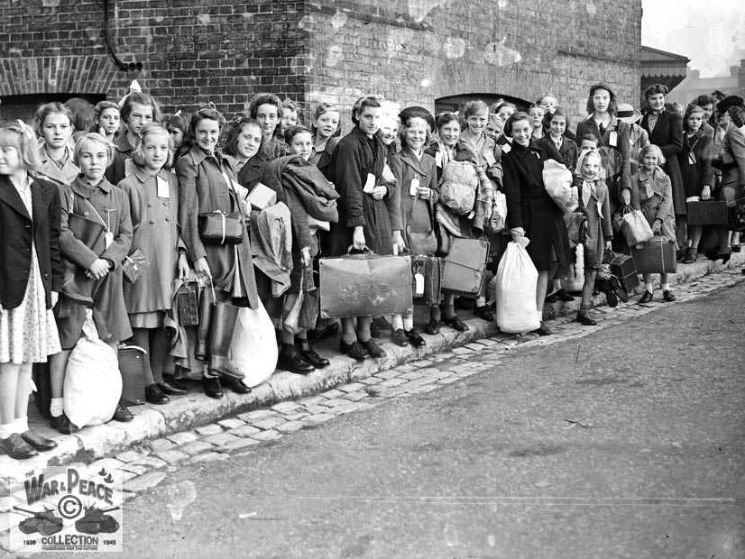 Children Evacuating from Maidstone Station